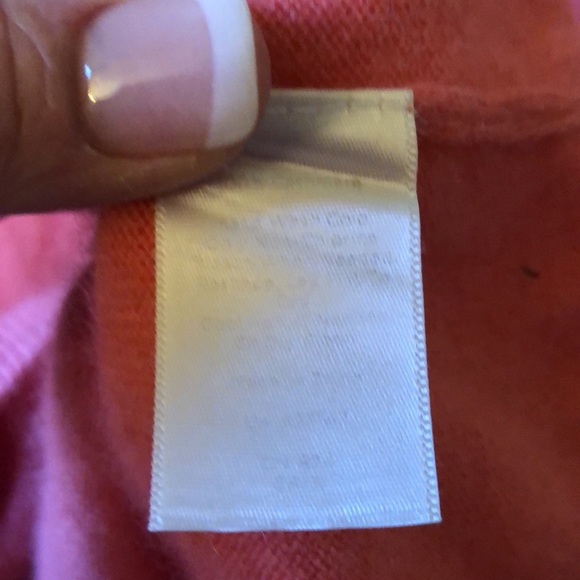 Talbots 100% cashmere sweater peach - Picture 4 of 6